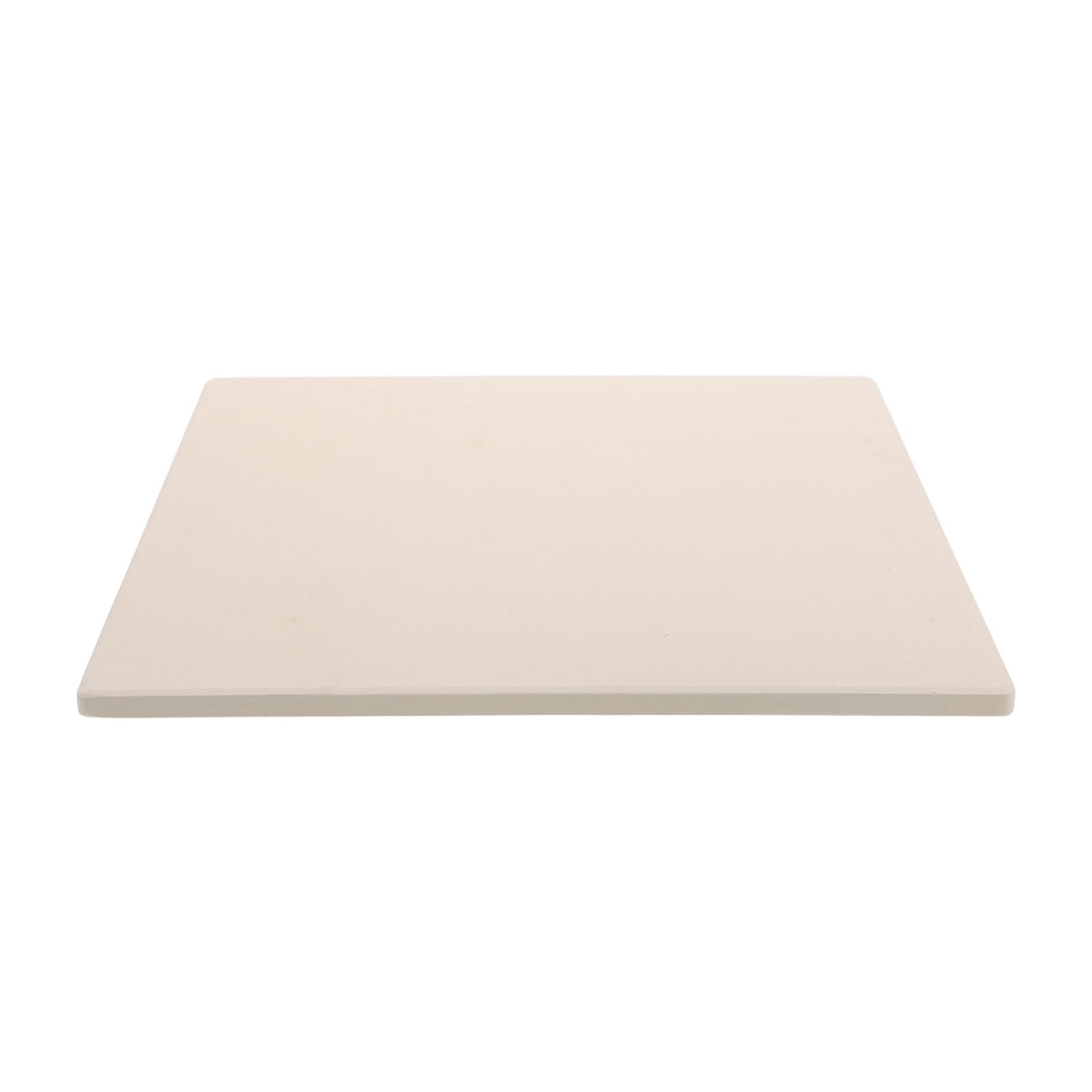 Pietra per Pizza Quadrata in Cordierite, Beige, per Forno e Barbecue | Superficie Resistente ai Graffi E’usura, Distribuzione Uniforme del Calore, Facile da Pulire
