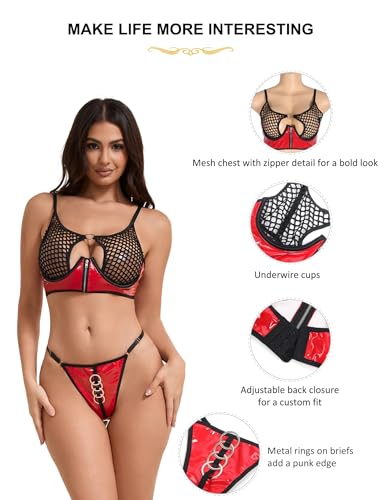 Tenue sexy ensemble soutien-gorge avec armatures pour soirée complice - 5