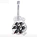 WEIZIWF botellero Guitarra Rack de vinos Grandes Guitarra Decoración Moderno Estante de Vino Handicraft Pantalla y Almacenamiento Decoración del hogar 7 Botellas botellero Vino Vertical