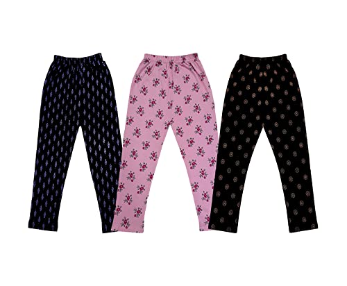 Image of KAYU Kids 100% Cotton Printed Capri for Girls - Regular Fit [Pack of 3]