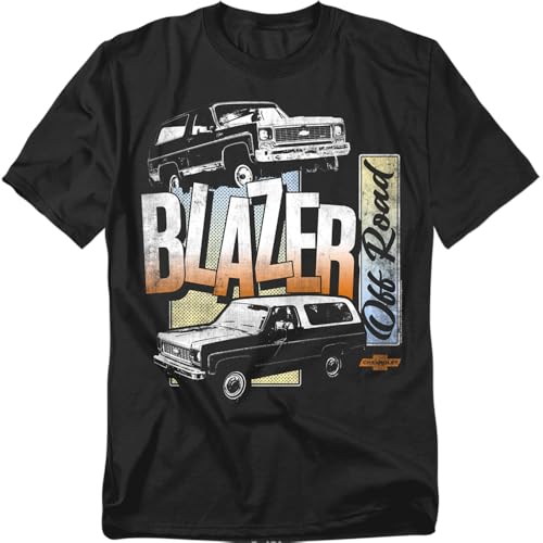 Popfunk Chevrolet Blazer Retro Unisex Adult T Shirt Black Large