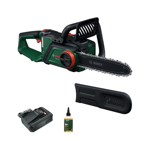 Bosch Cordless Chainsaw PKE18V-30-28 (OptiCut Technology, Weight: 39 kg, Chain Speed: 9 m/s, incl Battery and Charger)