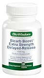Bicarb Boost Sodium Bicarbonate Capsules Extra Strength 1300mg Organic Use Delayed-Release Sodium Bicarbonate Tablet, Kidney, Alkalinity, Health, Pure Baking Soda Tablet 120 Sodium Pills
