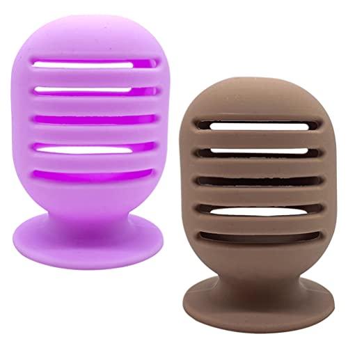 minkissy 2pcs Beauty Egg Storage Box Silicone Makeup Sponge Case Makeup Tool Holder for Powder Sponge Travel Portable Design for Cosmetic Supplies