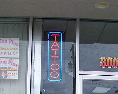 Amazon.co.jp: 垂直タトゥー ネオンサイン - Lサイズ - 高さ32インチ x