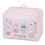 収納バッグ ストレージボックス 収納ケース 手提げ収納ボックス うさぎ 可愛い 小物置き 癒やしグッズ コップ衣類収納 プレゼント クリスマス非公式 (カラー2) [並行輸入品]