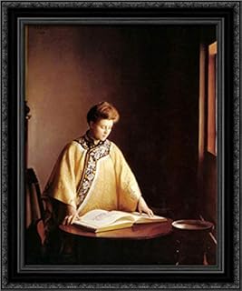 The Yellow Jacket 20x24 Black Ornate Wood Framed Canvas Art by William McGregor Paxton