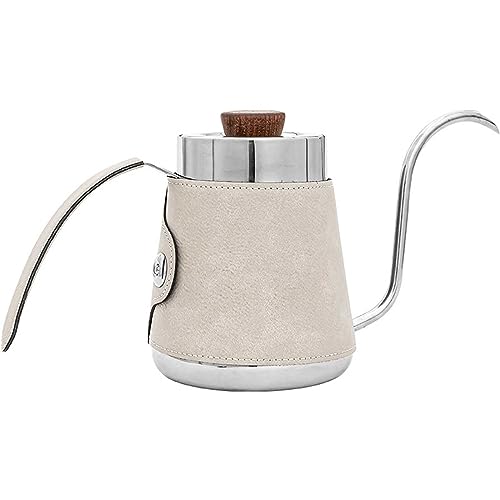 AXIKALB Coffee Pot Hand Brewed Outdoor Ear Mounted American Style Right Angle Water Control Slender Spout Pot