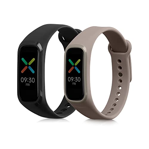 kwmobile Bracelet compatible avec Oppo Band Sport bracelet - 2x bracelet de rechange en silicone pour fitness tracker