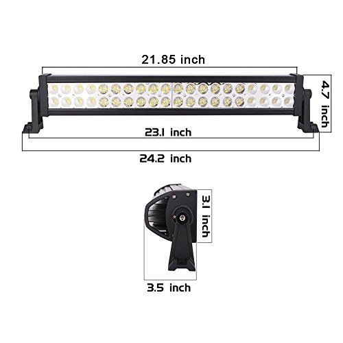 Lumitek 22" 120W Led Light Bar Flood Spot Combo Driving Fog Lights Offroad Lighting, 2 Pcs 18W Led Pods With 12V 40A On Off Power Switch Relay Wiring Harness For Jeep Suv Utv Atv Truck 4Wd Boat … #TOP1