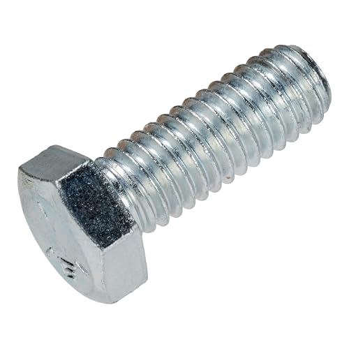 Image of 3 /8-16 x 1-1 /4 inch (100 Pack) Grade 5 Coarse Hex Cap Screw, Coarse Thread, Zinc by Makers Bolt
