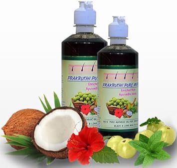Prakruthi Pure Ayurveda Hair Growth Shampoo Anti dandruff, Herbal Hair Growth Natural Shampoo, 100% Ayurvedic Shampoo (Hair Shampoo, 500 ML)