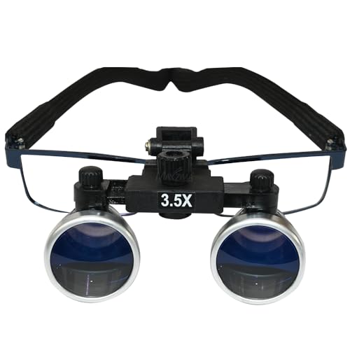 Image of MAXZIMA Dental Surgical Loupe, 3.5X Magnification, for ENT, Ophthalmic and Microsurgical Procedures, with Carrying Case