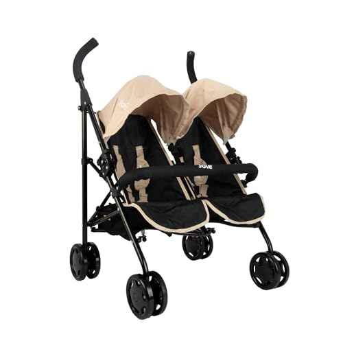 Joie Aire Twin Pushchair | Childrens Double Stroller Pram In Black & Stone | Childrens Baby Doll Stroller Toy Umbrella Fold Stroller | Role Play Toy Dolls Buggy Pushchair | Ages 3+