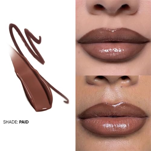 Image of Flossy Cosmetics The Fine Line Plumping Lip-Duo - Paid | Lip Liner & Lip Oil for Fuller Looking Lips | Long-Lasting Lip Contour, Hydrating Glossy Finish | Vegan & Cruelty-Free, 4g