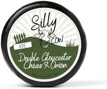 Silly Cow Bessie' Double Gloucester Chives & Onion Cheese 200g