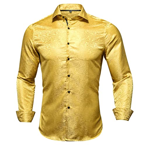Chemise en soie jacquard homme coupe slim anti-plis Cy-1008