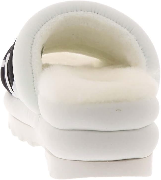 未使用　アグ UGG マキシスライド　ホワイト　ファーサンダル　厚底　ロゴ UGG アグ サンダル MAXI SLIDE LOGO マキシ スライド ロゴ