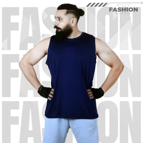 Image of Sleeveless T Shirts for Men - Gym Vest, Sando Tank Top Wear, Workout Baniyan, Stringers Inner Shirt, Bodybuilding Tshirts, Sports Tshirt Vests, Stylish Tanks Tops