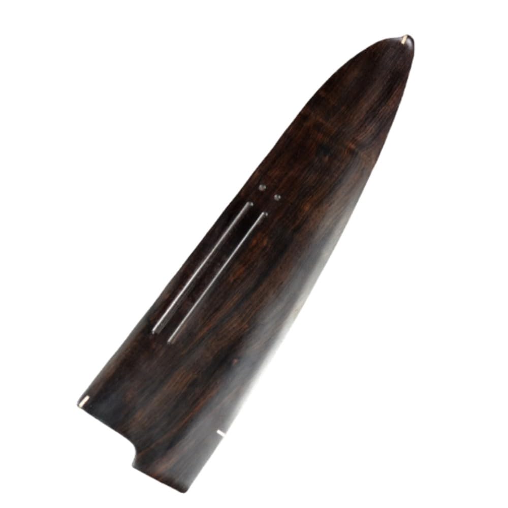 Aibote Handmade Natural Black Ebony Wood Japanese Gyuto Chef Knives Sheath Magnetic Knife Case Holder Protector Wooden Cover (240MM,9.5 Inch)