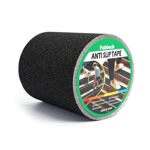 Image of 6 inch x 30' Heavy Duty Anti Slip Tape, Grip Tape Waterproof High Traction Non-Skid Tape for Outdoor Steps, Stairs, Skateboards, Ramps, Indoor & Outdoor Safety.