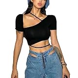 Es super suave, cómodo, transpirable y elástico, tiene líneas y no ver a través.camisetas casuales y suaves, simples pero con estilo, diseño profesional, Mostrar sus curvas del cuerpo perfecto y te hacen ver más attractive.you puede agregar a su guardarropa en primavera, verano y otoño.