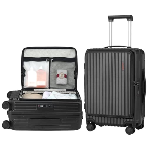 CENSIEN 20" Carry On Luggage, 22x14x9 Airline Approved Top Opening Suitcase