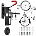 Price comparison product image aleawol Swivel Bicycle Wall Mount, Load Capacity 35kg With Storage Hook, Vertical Mountain Road Storage Rack, Holder Space Saving for Garage and Indoor Use MTB & Road Bike