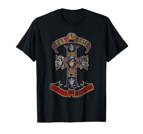 Guns 'n' Roses Appetite for Destruction Rock Music Band Camiseta