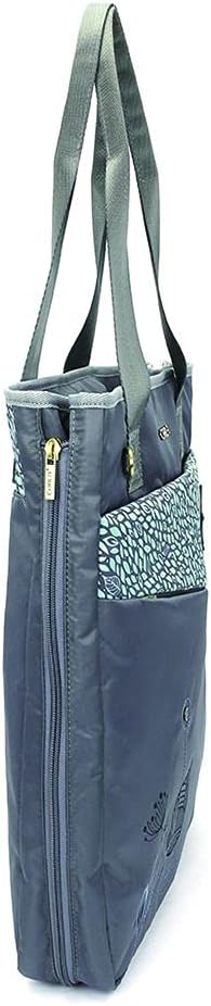 Chala Group Handbags Dragonfly CV Venture Zip Around Tote Shoulder Bag, Grey