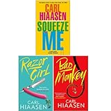 Carl Hiaasen 3 Books Collection Set (Squeeze Me, Razor Girl, Bad Monkey)