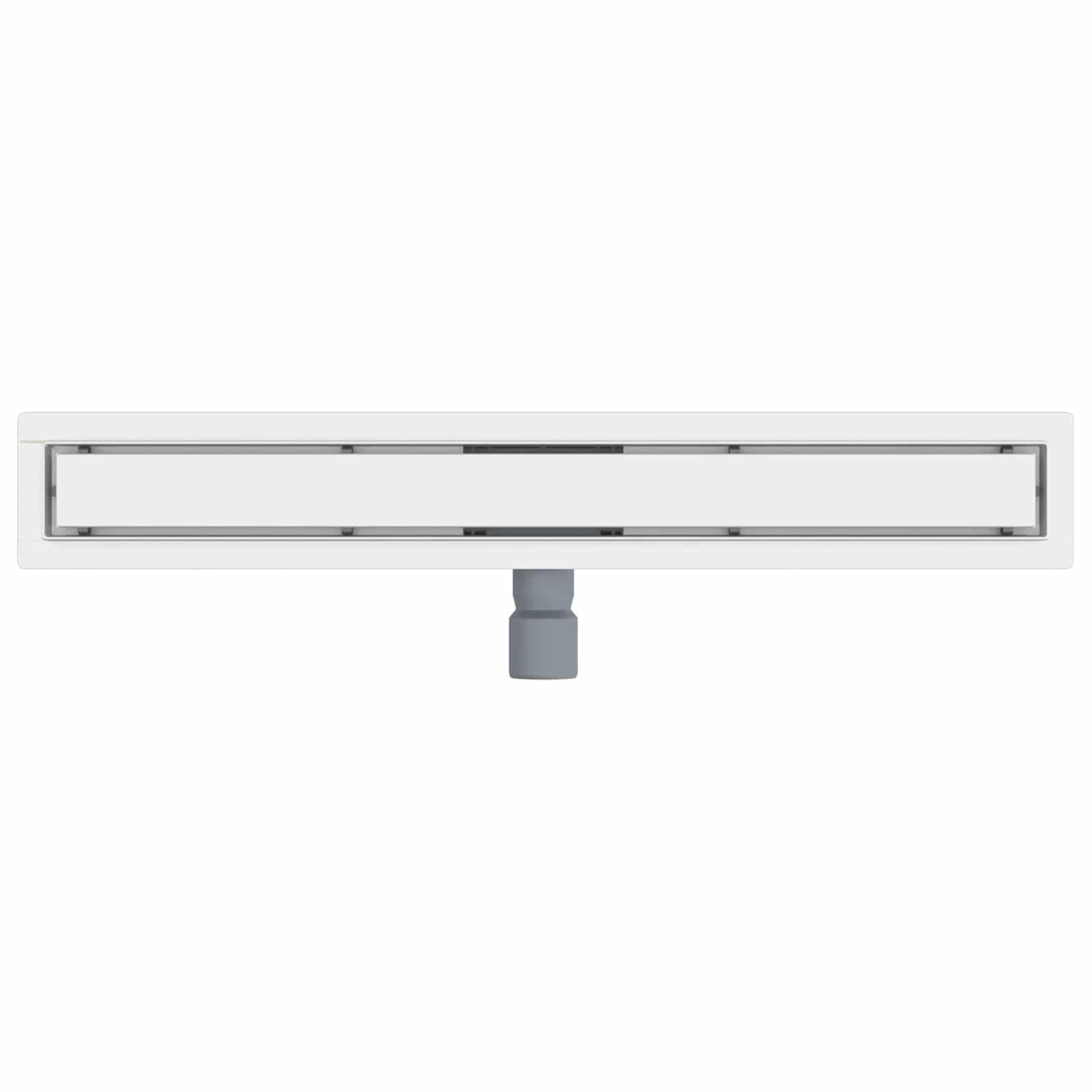 2 in 1 Duschabfluss Silber 70 cm Edelstahl 304, höhenverstellbar 0 bis 30 mm, abnehmbar, fliesenfähig, mit Sieb, Rohr und Geruchsverschluss für Bad Dusche Innenbereich