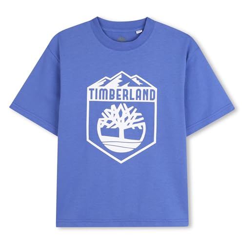 Timberland T60533 Camiseta para niño, Azul marino, 5 años