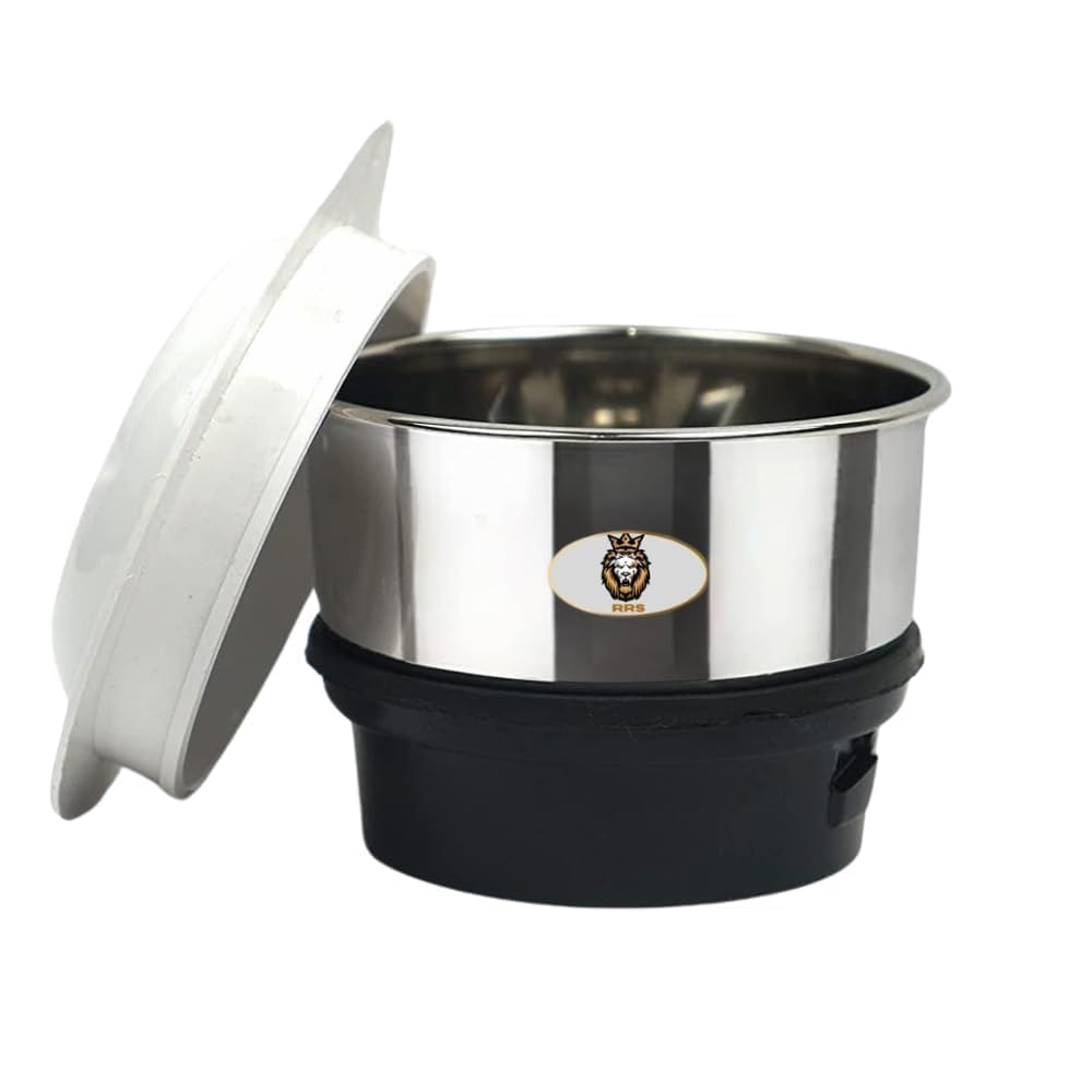 Small Stainless Steel Mixer Grinder Jar with Transparent Lid | Multipurpose Mixie Jars for Dry Grinding, Spices, Coffee & Masala for Kitchen Use 180 Ml-image-21