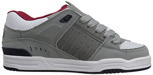 Image of Globe Mens Fusion Skate Shoes, Grey /White /Navy, 5 M US