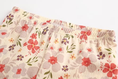 Vopmocld Girls Crepe Button Down Pajama Sets - 3pcs Short Sleeve Long Pants With Shorts Sleepwear Soft Crepe Nighty For Teens4