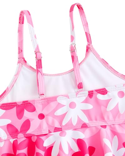 WYTbaby Badeanzug Mädchen Uv Badebekleidung 3 Stück Langarm Rash Guard Set Tankini Bikini Uv Schutzkleidung für Kinder Mädchen 4-5 Jahre