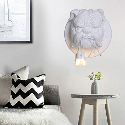 OOWOKS Applique da Parete Resina Forma Bulldog, 3