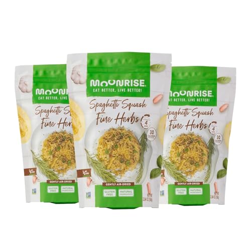 Moonrise Organic Dried Spaghetti Squash | Low-Carb Vegetable Pasta |