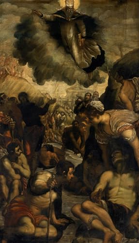 Pinturas retratos sobre lienzo de Tintoretto: arte clásico con acabado premium de 60x90cm