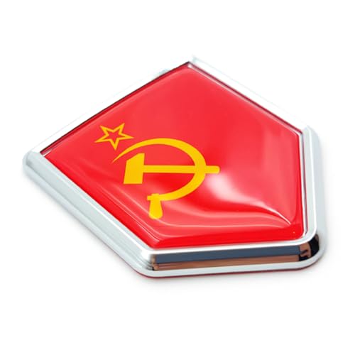 Calcomanía de la bandera de la Unión Soviética Overdecor pegatinas para parachoques pack de 2