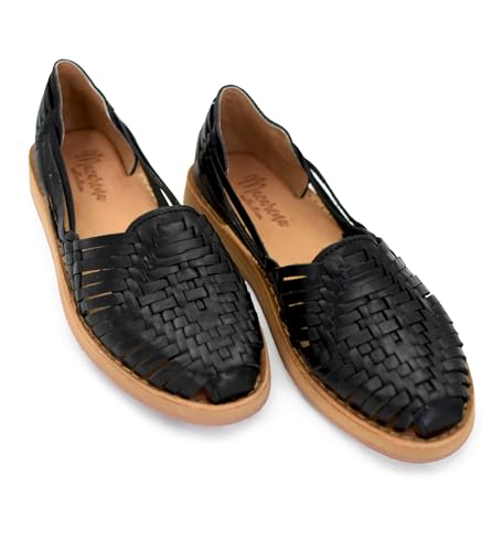 Image of Macarena Collection Womens Shoes Leather Sandals for Women | Huarache Handmade Mexican Sandals | Comfortable & Stylish Womens Sandals 4150