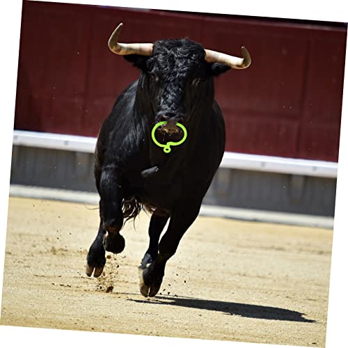 POPETPOP 10 Peças Para Equipamento De Puxar Anel De Tração Nariz De Bezerro Animal Útil Material De