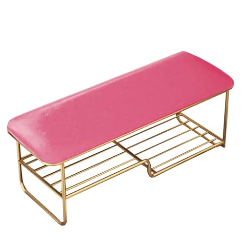 Coussins de banc imperméables et amovibles roses pour balancelle