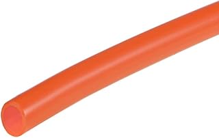 sourcing map Tubo de silicona de 6 mm de diámetro interior x 8 mm de diámetro exterior de 1 m, tubo de goma de silicona para transferencia de bomba, color naranja