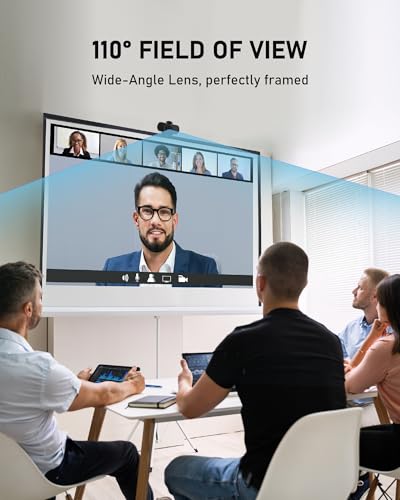 Webcam 2,5K USB supprime le bruit de fond pour vos réunions - 4