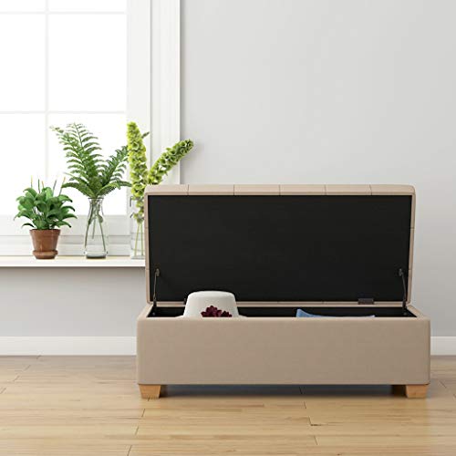 Banc de rangement pour chaussures moderne en design rectangulaire chic - 3