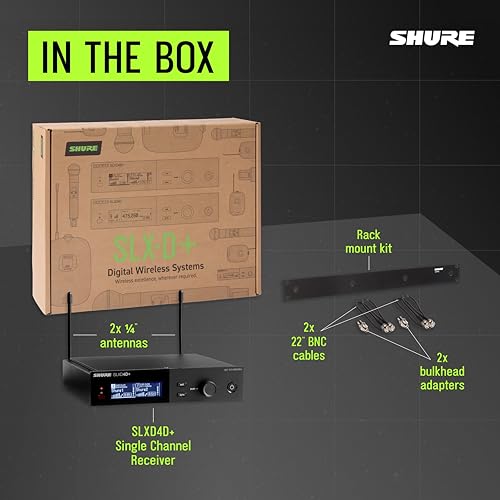 Image of Shure SLXD4D+ Dual-Channel Digital Wireless Receiver