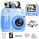 Gofunly Sofortbildkamera Kinder, 2,4 Zoll Bildschirm Kinderkamera Sofortbildkamera mit 32GB Karte & Druckpapier, 1080P HD Kamera Kinder Sofortdruck, Geschenk für 3-12 Jungen und Mädchen (Blau)
