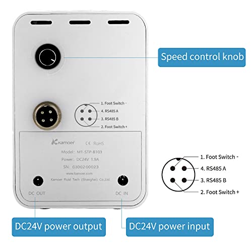 Image of Kamoer M1-STP Intelligent peristaltic Pump 24V Stepper Motor Adjustable programmable Low Flow Liquid | Stepper Motor Adjustable Programmable Liquid Dosing Pump with Control for Laboratory Aquarium
